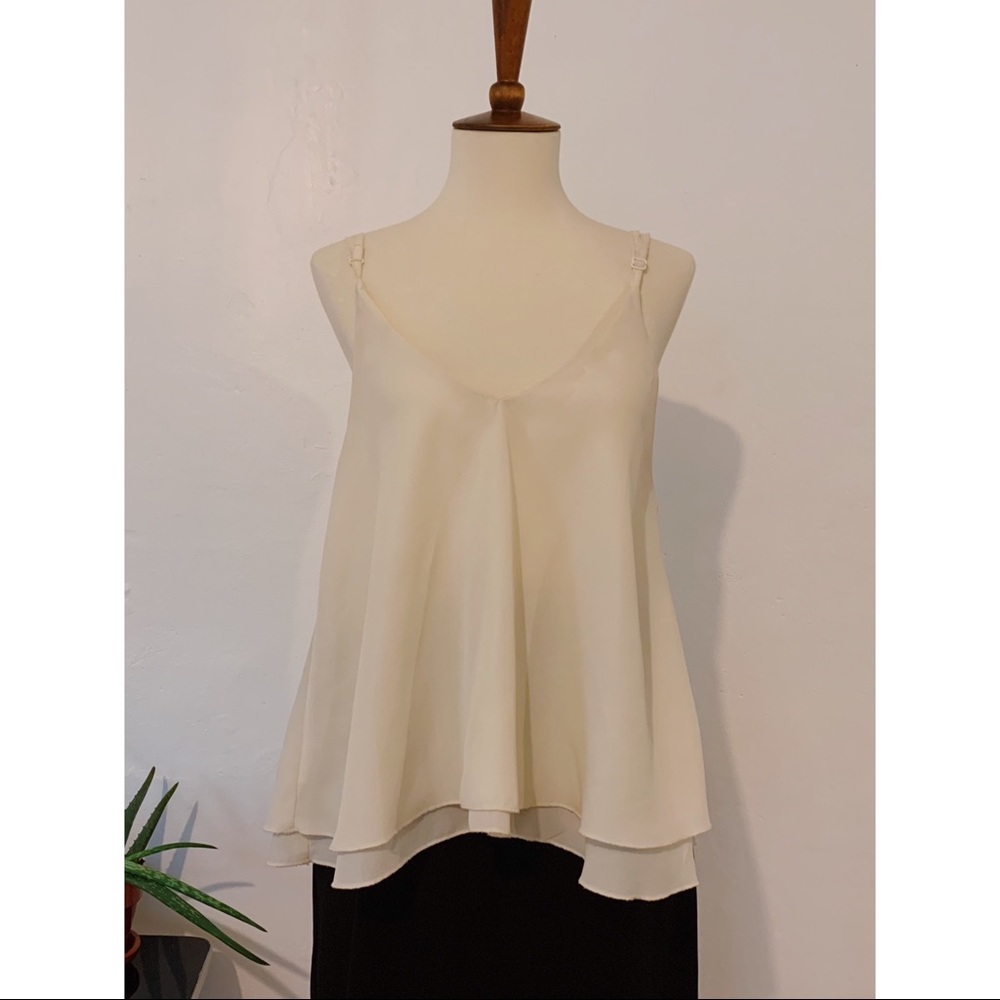 Tobi flowy cream colored top